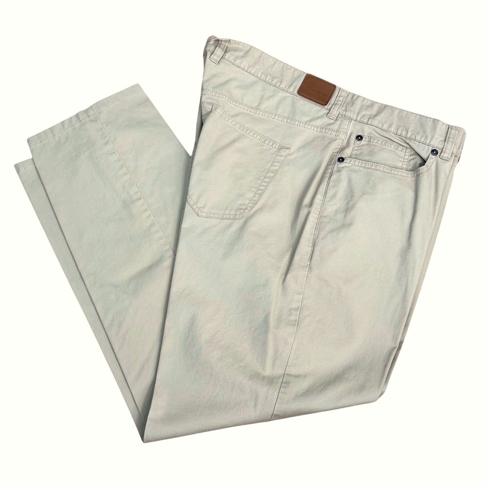 Peter Millar 5-Pocket Stretch Pants Mens 40 Khaki Pima Blend Soft
